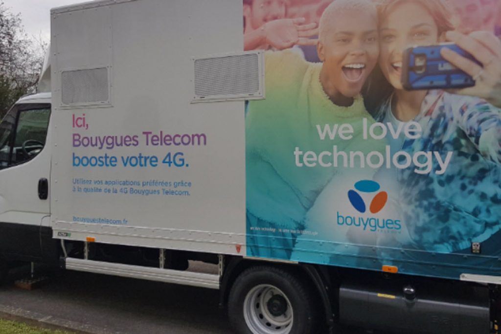 Bouygues Telecom présente ses #camions4G pour couvrir les zones de forte affluence temporaire