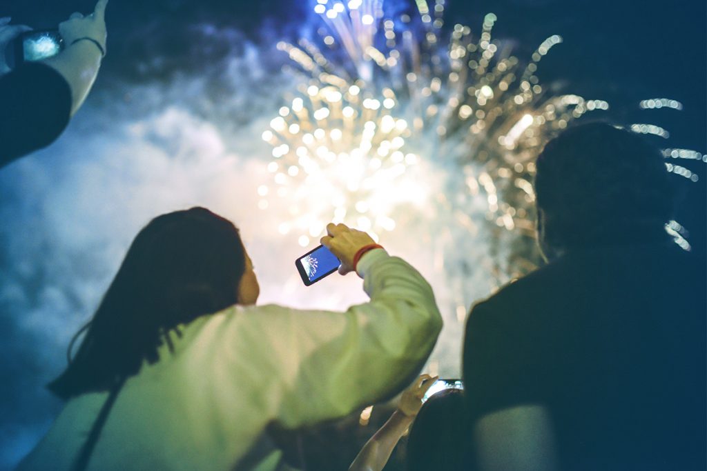Nouvel An - feu d'artifice - Réseau Bouygues Telecom très sollicité
